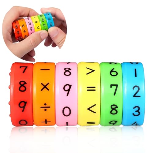 wenweo Schultüte Füllung, Schultüte Jungen Mädchen Füllung Rechenkette 1. Klasse, Srithmetisches Lernspielzeug, Mathe-Spiele, Kinder Zahlenspiele, Nummernblöcke für Kinder（1 Satz） von wenweo