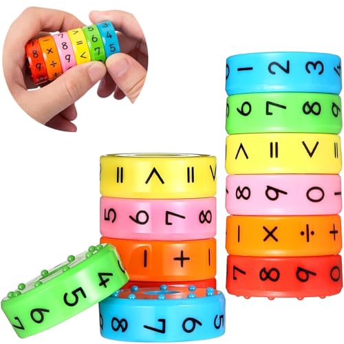 wenweo Schultüte Füllung, Schultüte Jungen Mädchen Füllung Rechenkette 1. Klasse, Srithmetisches Lernspielzeug, Mathe-Spiele, Kinder Zahlenspiele, Nummernblöcke für Kinder（2 Satze） von wenweo