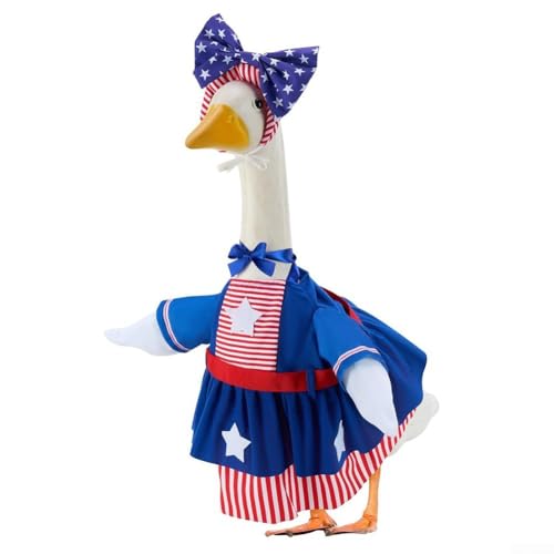 wenyouya Lebendige Gänsestatue, Kleidung für 58,4 cm, perfekt für jeden Außenbereich (klassisches Blau) von wenyouya