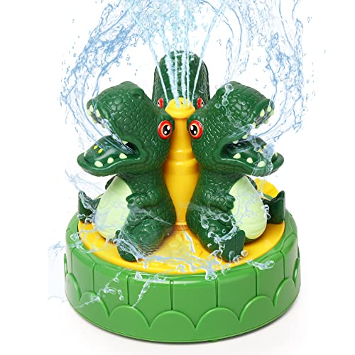 wgde toy Outdoor-Wassersprüh-Sprinkler für Kinder und Kleinkinder, Dinosaurier, Sommer, Outdoor-Spielzeug, Spritzen, lustiges Spielzeug für 3 4 5 6 7 8 9 10 11 Jahre alte Jungen Mädchen Geschenk wgde toy Outdoor-Wassersprüh-Sprinkler für Kinder und Kleinkinder, Dinosaurier, Sommer, Outdoor-Spielzeug, Spritzen, lustiges Spielzeug für 3 4 5 6 7 8 9 10 11 Jahre alte Jungen Mädchen Geschenk von wgde toy