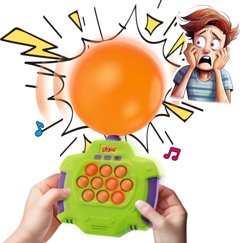 Boom of Balloons Pop-Spiele – 2024 verbessertes Pop-Fidget-Push-Spiel, Hand-Bubble-Spiel für Kinder, ideal für Teenager-Party-Spiele für Gruppen, interaktives Familienspiel von whatstem