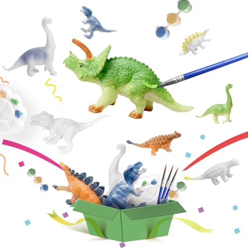 whatstem Dinosaurier Malerei Kit Pack 8 für Mädchen & Jungen Dino Party Favors, Geburtstag Party Favors, Kunst & Handwerk Aktivität whatstem Dinosaurier Malerei Kit Pack 8 für Mädchen & Jungen Dino Party Favors, Geburtstag Party Favors, Kunst & Handwerk Aktivität von whatstem