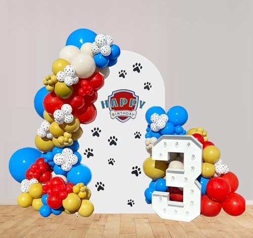 Geburtstags Pfoten Luftballon Set Partydekoration Paw geburtstags Dekorationen für Kinder Themen Geburtstags Partyzubehör von whdiduo