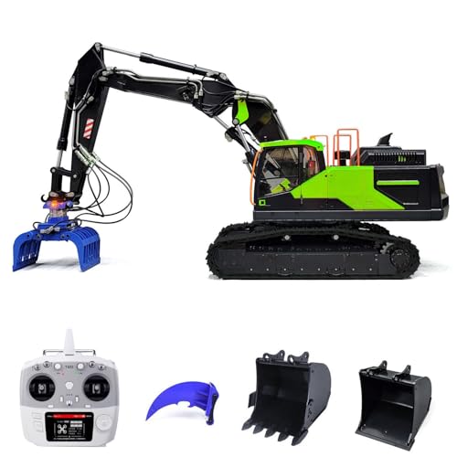 wheelfun 1/14 Ec380 3 Arms RC Hydraulikbagger Tracked Assembled Painted Bagger Modell Hobby Grade Modell von wheelfun