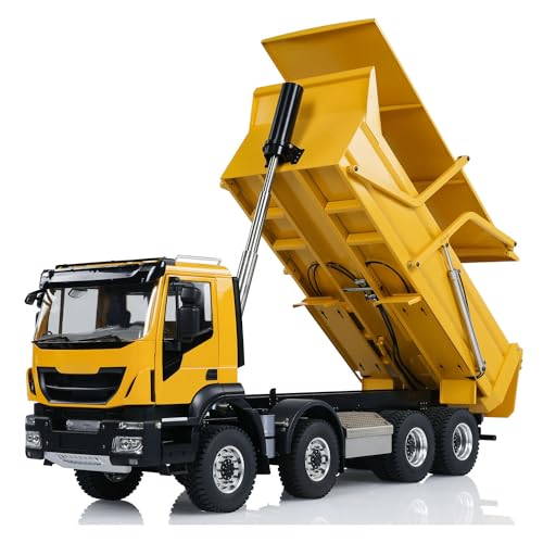wheelfun 1/14 Hydraulischer RC Kipper Truck Metall 8X8 Flip-Over Cover Fernbedienung Dump Car Hobby Grade Modell wheelfun 1/14 Hydraulischer RC Kipper Truck Metall 8X8 Flip-Over Cover Fernbedienung Dump Car Hobby Grade Modell von wheelfun