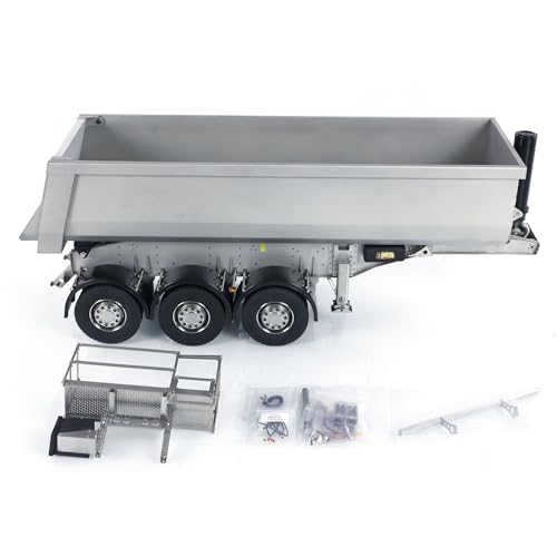 wheelfun 1/14 Maßstab Metall 3 Achsen Hydraulik-RC Kippanhänger für Ferngesteuerte Traktor LKW RC Hobby Modelle wheelfun 1/14 Maßstab Metall 3 Achsen Hydraulik-RC Kippanhänger für Ferngesteuerte Traktor LKW RC Hobby Modelle von wheelfun