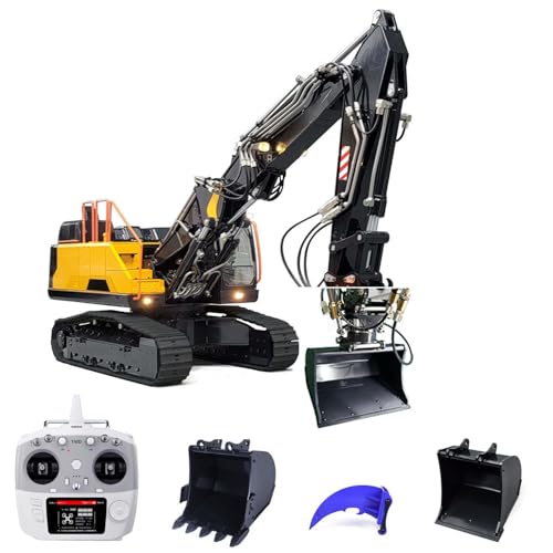 wheelfun 1/14 Metall Hydraulischer Kettenbagger EC380 für Baufahrzeuge für Erwachsene Hobby von wheelfun