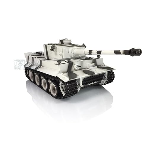 wheelfun 1/16 7.0 Tiger I RTR RC Panzer Henglong 3818 360 Grad Leerlaufrauchen FPV Kamera Barrel Recoil Metallräder Hobby Grade Tank Modell von wheelfun