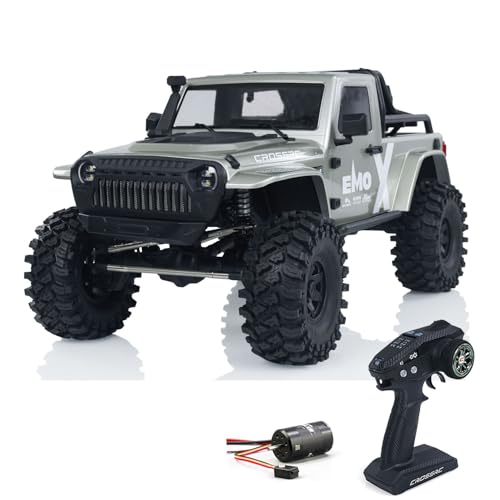 wheelfun 1/8 4X4 RC Crawler Auto CROSSRC Emo X 2025 Fernbedienung Offroad Auto Modell Bürstenloser Motor Esc Licht Radio Hobby Grade Modell von wheelfun
