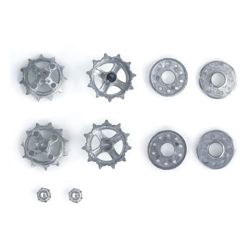 wheelfun 1 Paar Metall Ketten räder Antriebsrad für HengLong 1:16 RC Tank Modell 3899A chinesische 99A Rc Panzer von wheelfun
