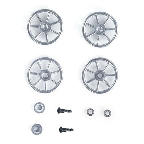 wheelfun 1 Paar Metall-Leerlauf Rad für HengLong 1:16 RC Kampfpanzer 3858 3859 Deutscher Panzer IV F F2 Fernbedienung von wheelfun