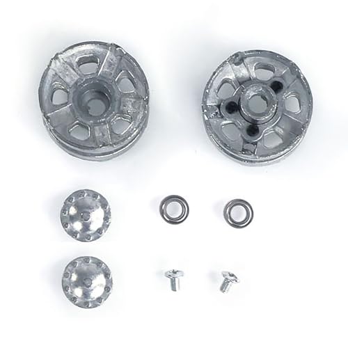 wheelfun 1 Paar Metall-Leerlauf Rad für HengLong 1:16 RC Kampfpanzer 3899A chinesische 99A Fernbedienung Rc Panzer Modell von wheelfun