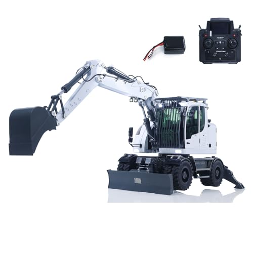 wheelfun 1:14 RC Hydraulischer Radbagger Lr914 4 * 4 Metallfernbedienung 8-Wege-Ventilbagger Modell Achsschloss Flysky Pl18Ev Lite RTR Hobby Grade Modell für Erwachsene Hobby von wheelfun
