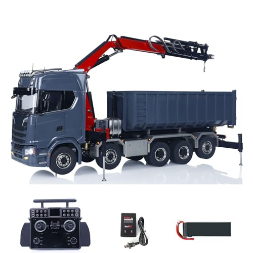 wheelfun 1:14 RC hydraulischer Vollkipper-LKW-Kran 770S Metall 10x10 RC Roll an Abkipper 3-Gang-RTR-Modellauto Frsky XE Radio wheelfun 1:14 RC hydraulischer Vollkipper-LKW-Kran 770S Metall 10x10 RC Roll an Abkipper 3-Gang-RTR-Modellauto Frsky XE Radio von wheelfun