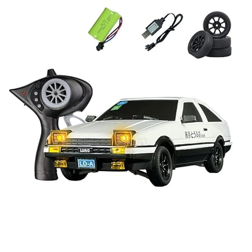 wheelfun 1:18 2,4G RC Drift Auto AE86 Modell RWD Race Fahrzeug Hight Speed 10KM:H Flip Light Akku USB Charge Mini-Modell von wheelfun