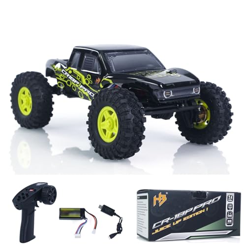 wheelfun 1:18 RC Crawler CR18P PRO Juice Up 4WD Drahtlose Steuerung Rock Crawler Auto RTR Fahrzeug Hobbywing Brushless Motor ESC USB Ladegerät von wheelfun
