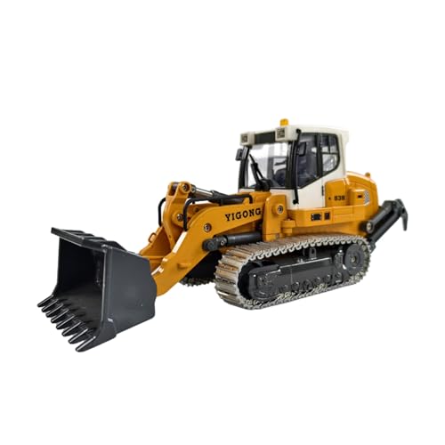 wheelfun 1:50 RC Laderaupe LR636 Mini RC Raupenlader Elektro-Hub-Baufahrzeug mit 2.4 GHz Fernsteuerung Metallschaufel Gleisketten & Reißzahn - RTR-Modell inkl Licht/Sound-Funktion Batterien von wheelfun