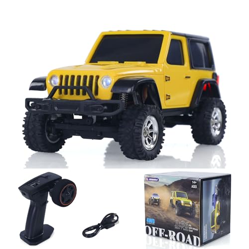 wheelfun 2.4G 1:36 RC Rock Crawler Off Road Auto 4 × 4 RTR Modell Fahrzeug leichte Batterie Radio Mini Spielzeug von wheelfun