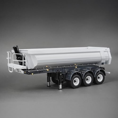 wheelfun 3Axles LESU Metall 1:14 RC Hydraulische Kip anhänger DIY Traktor LKW fern gesteuertes LKW-Fahrzeug R620 770S FH16 von wheelfun