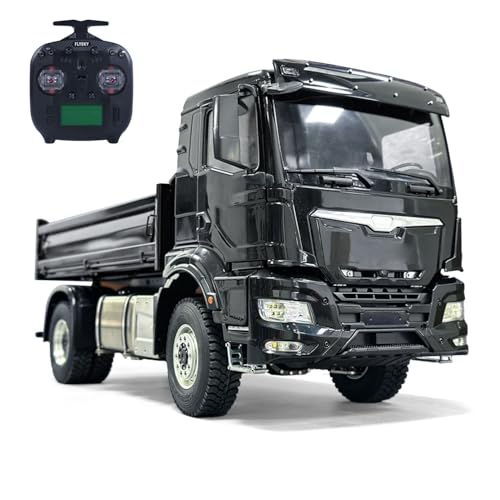 wheelfun 4X4 1/14 RC Hydraulische Muldenkipper Metallkabine Fernbedienung Kipper Auto Modelle Hobby Grade Modell von wheelfun
