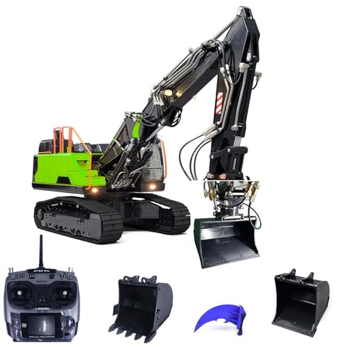 wheelfun EC380 RC Bagger Hydraulisch verfolgt 3 Arme Fernbedienung mit Baggern Metall Eimer Motor Servo ESC für Erwachsene Hobby wheelfun EC380 RC Bagger Hydraulisch verfolgt 3 Arme Fernbedienung mit Baggern Metall Eimer Motor Servo ESC für Erwachsene Hobby von wheelfun