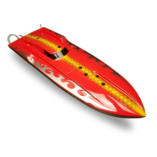 wheelfun Fiberglas RC Rennboot X79 RC Schiffs Modell Bürstenloser Motor ESC 3KG Servo Keine Batterie von wheelfun