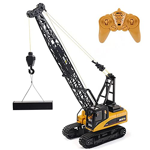 wheelfun HUINA 572 15CH RC 1/14 Baukran LKW Turm Bagger Modellauto Hobby Grade Modell für Erwachsene Hobby von wheelfun