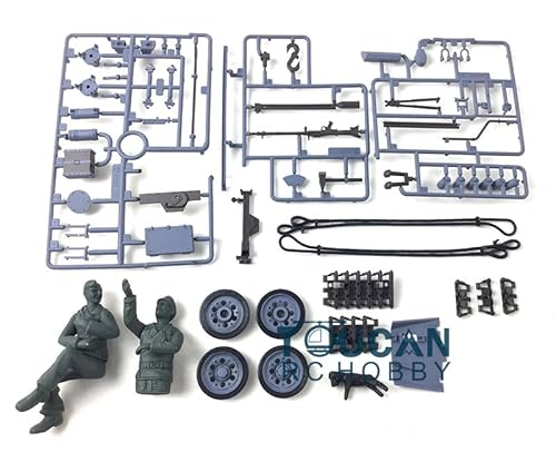 wheelfun Heng Lange RC Panzer Dekoration Kunststoffteile Tasche 1/16 Maßstab Deutscher Stug III RC Panzer 3868 Ersatzteil von wheelfun