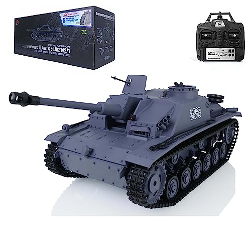 wheelfun Heng Long German Stug III RC Panzer 2.4G 1/16 Maßstab 7.0 Kunststoff RTR IR Combat Lifting Barrel Modell 3868 Smoking Generator BB Pellets BB Shooting Airsoft Tank That Shoot wheelfun Heng Long German Stug III RC Panzer 2.4G 1/16 Maßstab 7.0 Kunststoff RTR IR Combat Lifting Barrel Modell 3868 Smoking Generator BB Pellets BB Shooting Airsoft Tank That Shoot von wheelfun