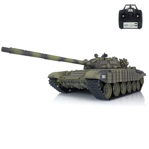wheelfun Heng Long T72 1/16 RC Battle Tank mit 7.0 Mainboard, Kunststoff, 340° drehbarer Turm, Rauchergenerator, Infrarot Kampf, Hebetonne, Licht & Sound, RTR Modell, BB Shooting, Airsoft Panzer wheelfun Heng Long T72 1/16 RC Battle Tank mit 7.0 Mainboard, Kunststoff, 340° drehbarer Turm, Rauchergenerator, Infrarot Kampf, Hebetonne, Licht & Sound, RTR Modell, BB Shooting, Airsoft Panzer von wheelfun