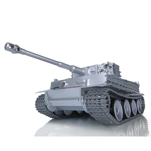 wheelfun Henglong 1/16 Aufgewerteter Vollmetall Deutscher Tiger I RTR RC Panzer 3818-Pro Modell von wheelfun