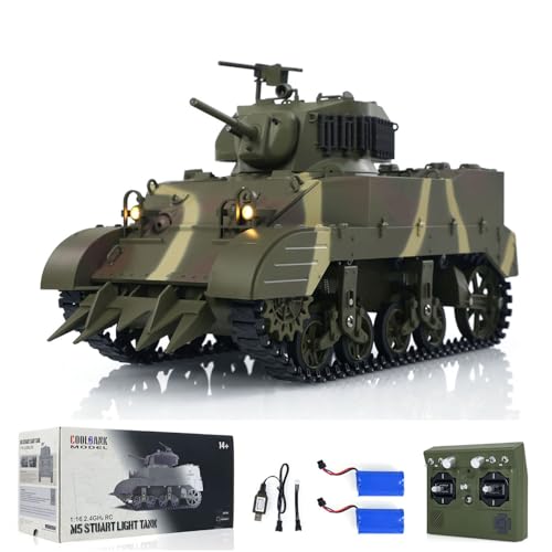 wheelfun Henglong 1/16 RTR 2,4 GHz RC Panzer US M5A1 Stuart VI Fernbedienung Licht Panzer Turm dreht sich um 360 Grad LED Lichter Rauchfunktion Hobby Grade Modell Zweifarbig Tarnfarbe wheelfun Henglong 1/16 RTR 2,4 GHz RC Panzer US M5A1 Stuart VI Fernbedienung Licht Panzer Turm dreht sich um 360 Grad LED Lichter Rauchfunktion Hobby Grade Modell Zweifarbig Tarnfarbe von wheelfun