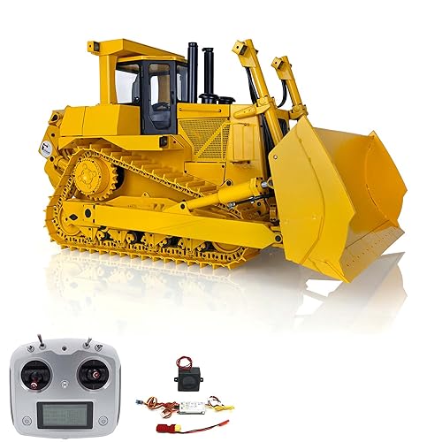 wheelfun JDMODEL Metall 1/14 RC-Hydraulik-Bulldozer DXR2 Ferngesteuerter Raupenlader Neues Soundmodul von wheelfun