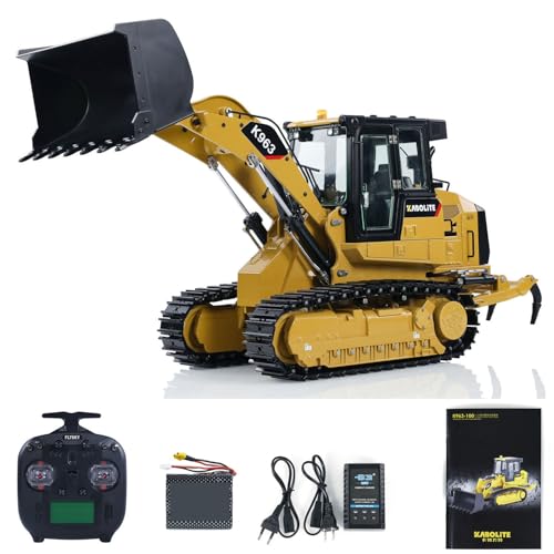 wheelfun Kabolite 1:16 Hydraulischer RC Loader K963 100 Metall Fernbedienung Bauwagen Licht Soundsystem Motor Servo ESC Schwerlast Baufahrzeug von wheelfun