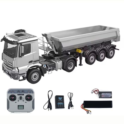 wheelfun Kabolite RTR 1/14 4x4 RC-Sattelzug mit 3-Achsen-Kippanhänger & elektrischer Hubfunktion von wheelfun