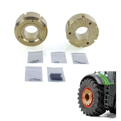 wheelfun Messing Hinterrad Gewichtserhöhungsmodul für LESU Aoue 1050 1/14 Hydraulischer RC Traktor Bauernhof Truck DIY Landwirtschaft Auto Modell Hobby Grade Modell wheelfun Messing Hinterrad Gewichtserhöhungsmodul für LESU Aoue 1050 1/14 Hydraulischer RC Traktor Bauernhof Truck DIY Landwirtschaft Auto Modell Hobby Grade Modell von wheelfun