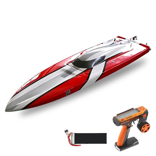 wheelfun RC Hochgeschwindigkeits Rennboot 24X RC Schiff Bürstenloser Motor ESC Elektro Modell CNC Propeller wheelfun RC Hochgeschwindigkeits Rennboot 24X RC Schiff Bürstenloser Motor ESC Elektro Modell CNC Propeller von wheelfun