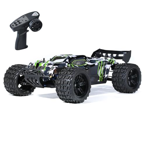 wheelfun RH818 1/8 ferngesteuerter elektrischer Rennbuggy AWD RC-Modell, hydraulischer Stoßdämpfer, 3660 bürstenloser Motor, Flysky-Radio, Hobby-Modell, für Erwachsene (Camouflage) von wheelfun