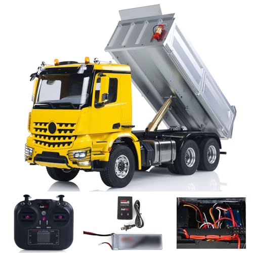 wheelfun RTR 1/14 RC Hydraulik-Kipper 6x6 Metallchassis 2-Gang Modellauto Fernsteuerung Muldenkipper ohne Sperre Licht Sound Funk Akku wheelfun RTR 1/14 RC Hydraulik-Kipper 6x6 Metallchassis 2-Gang Modellauto Fernsteuerung Muldenkipper ohne Sperre Licht Sound Funk Akku von wheelfun