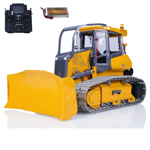 wheelfun RTR LESU 1/14 Hydraulik RC Bulldozer 850K PL18EV Lite Funksteuerung Planierermodell von wheelfun