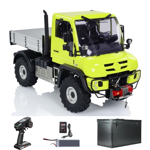 wheelfun Uni U423 1/10 RC Rock Crawler Auto RTR 4X4 4WD Fernbedienung Geländewagen Metallachsen Eimer Licht Sound Ddf350 Funkbatterie Hobby Grade Modell für Erwachsene Hobby von wheelfun