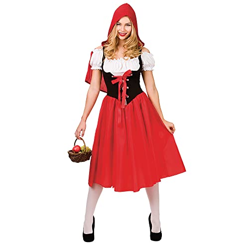 Damen Rotkäppchen Fancy Dress Halloween Kostüm von Wicked Costumes