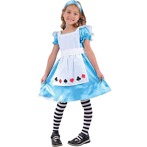 Kinder-Kostüm Alice, mittel 5-7 Jahre. Kleid und Stirnband. 122-134cm Höhe. von wicked