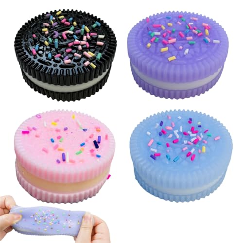 WIKIMO 4 Stück Taba Squishy, Oreo Squishy Squeeze Toy, Squishy Anti Biscuit Stress Relief Toy, Keks Stressabbauspielzeug Squishy Spielzeug für Stressabbau WIKIMO 4 Stück Taba Squishy, Oreo Squishy Squeeze Toy, Squishy Anti Biscuit Stress Relief Toy, Keks Stressabbauspielzeug Squishy Spielzeug für Stressabbau von wikimo