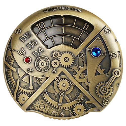 7-in-1-Roulette-Würfelkreisel aus Metall für Dungeons and Dragons Rollenspiele D&D – cooler Roller für Würfelkobold von willmove