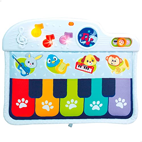 winfun 46878 Klavierspielzeug für Babys mit Licht und Melodien für das Kinderbett, Mehrfarbig, Einheitsgröße von winfun