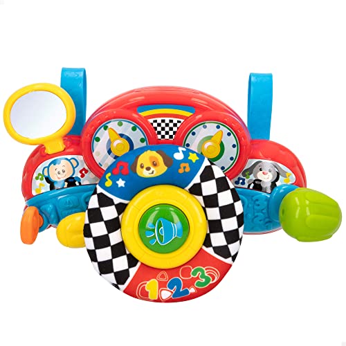 Winfun 46879 - Baby-Lenkrad mit Licht und Sound, Spielzeug und Zubehör für Babys Interaktiv, Geschenke für Kinderwagen oder Krippe Winfun 46879 - Baby-Lenkrad mit Licht und Sound, Spielzeug und Zubehör für Babys Interaktiv, Geschenke für Kinderwagen oder Krippe von winfun