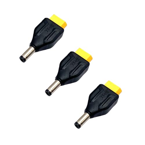 3 Stück XT60 Female zu DC5521 Male Adapter, XT60 zu Barrel DC Jack Adapter für FPV Monitor Power, Drone und Verschiedene 12V Geräte 3 Stück XT60 Female zu DC5521 Male Adapter, XT60 zu Barrel DC Jack Adapter für FPV Monitor Power, Drone und Verschiedene 12V Geräte von winwill