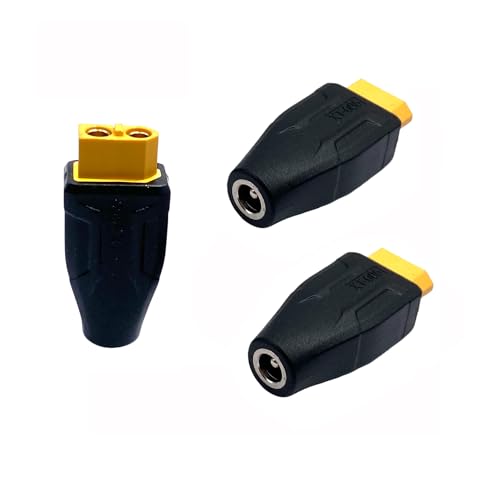 3 Stück XT60-Adapter, XT60-Buchse zu DC5521-Buchse-Adapter für einfachen Anschluss von Drohnen, Solarzellen, Fahrzeugen und XT60 12V-Systemen 3 Stück XT60-Adapter, XT60-Buchse zu DC5521-Buchse-Adapter für einfachen Anschluss von Drohnen, Solarzellen, Fahrzeugen und XT60 12V-Systemen von winwill