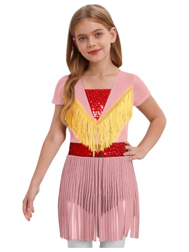 winying Cowgirl Kostüm Kinder Mädchen PrinzessinKleid Rodeo Girl Hippie Wildwest Kurzarm Partykleid Faschingskostüme Rosa 146-152 winying Cowgirl Kostüm Kinder Mädchen PrinzessinKleid Rodeo Girl Hippie Wildwest Kurzarm Partykleid Faschingskostüme Rosa 146-152 von winying